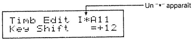 Timb Edit I*A11 Key Shift =+12 Un '*' apparait