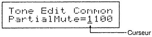 Tone Edit Common PartialMute=1100 Curseur