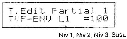 T. Edit. Partial 1 TUF-ENU L1 =100 Niv 1, Niv 2, Niv 3, SusL