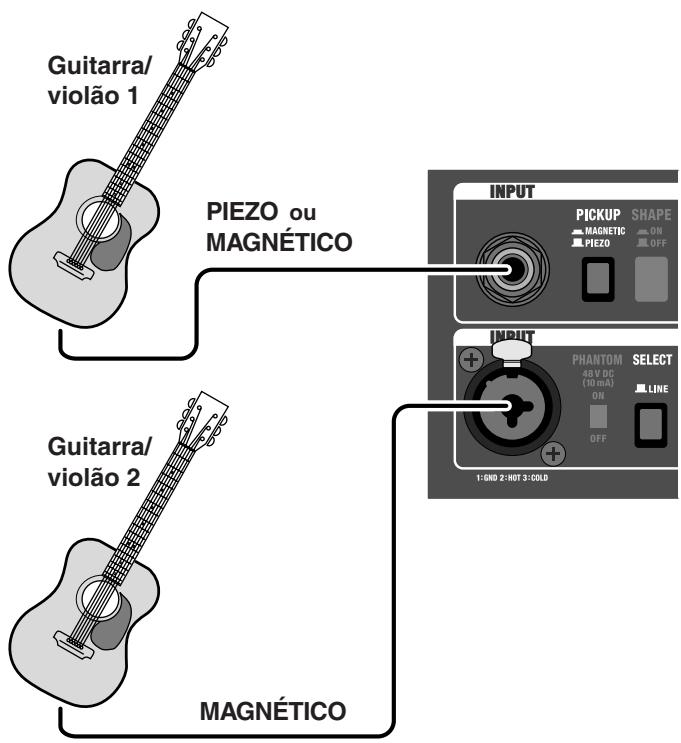 ROLAND AC90 - Quando estiver using um/uma violão/guitarra cominous tips de captadores - 2