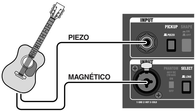 ROLAND AC90 - Quando estiver using um/uma violão/guitarra cominous tips de captadores - 3