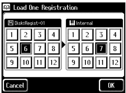 Load One Registration Disk:Regist-01 1 2 3 4 5 6 7 8 9 10 11 12 Internal 1 2 3 4 5 6 7 8 9 10 11 12 Cancel OK