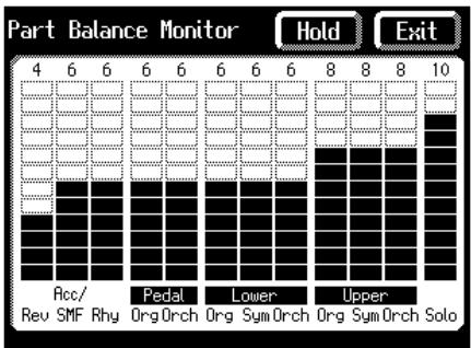 ROLAND AT80SL - Les volumes de chaque partie se règlent avec les touches [▲] et [▼] correspondantes. - 1