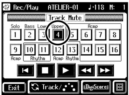 Rec/Play ATELIER-01 J=118 M: 1 Track Mute Solo Bass Low Upper 4 Amp 1 2 3 5 6 7 8 9 10 11 12 13 14 15 16 Amp Rhythm Amp Rhythm Exit Track/ DigitalScore