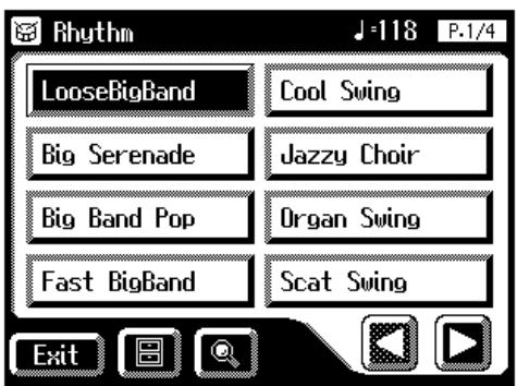 Rhythm LooseBigBand Cool Swing Big Serenade Jazzy Choir Big Band Pop Organ Swing Fast BigBand Scat Swing Exit
