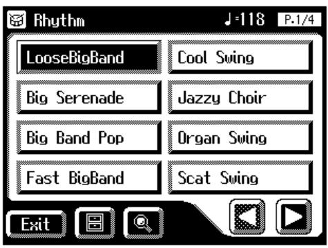 Rhythm LooseBigBand Cool Swing Big Serenade Jazzy Choir Big Band Pop Organ Swing Fast BigBand Scat Swing Exit