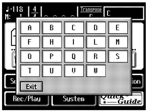 ROLAND AT80SL - Lorsque la page Quick Guide est affichée, appuyez sur . - 1