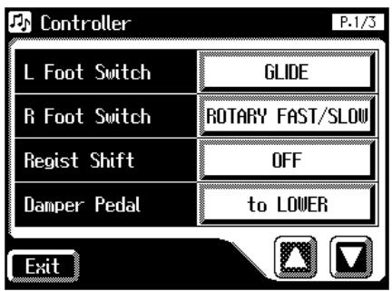 ROLAND AT80SL - ■ Modification de la fonction des commutateurs au pied - 1