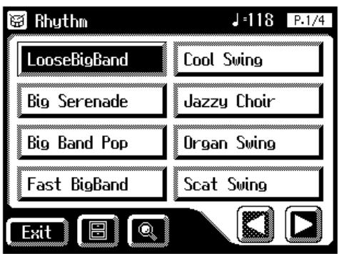 Rhythm LooseBigBand Cool Swing Big Serenade Jazzy Choir Big Band Pop Organ Swing Fast BigBand Scat Swing Exit