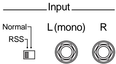 Input Normal RSS L (mono) R