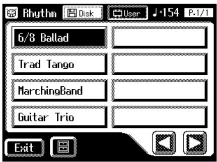 Rhythm Disk User 154 P.1/1 6/8 Ballad Trad Tango MarchingBand Guitar Trio Exit
