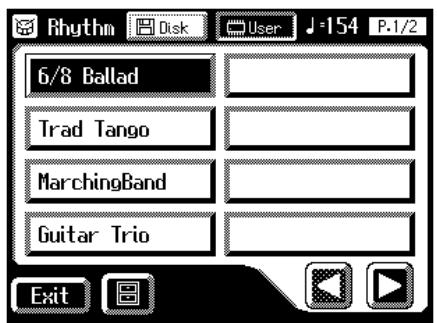 Rhythm Disk User J-154 P.1/2 6/8 Ballad Trad Tango MarchingBand Guitar Trio Exit