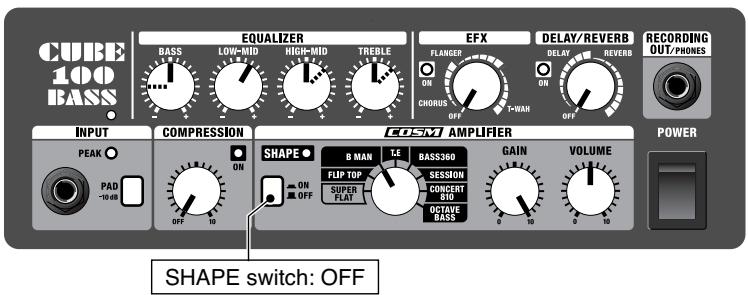ROLAND CUBE-100 BASS - OVER DRIVE (b MAN) - 1