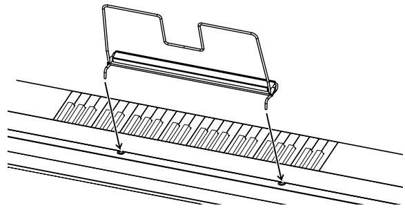 ROLAND EP-880 - Installing the music stand - 1