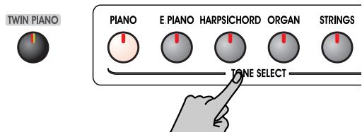 ROLAND EP-880 - Premete uno dei pulsanti TONE SELECT. - 1