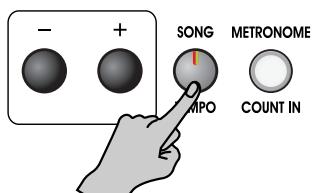 ROLAND EP-880 - Ändern des Tempos - 2