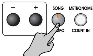 ROLAND EP-880 - Tempo instellen - 2