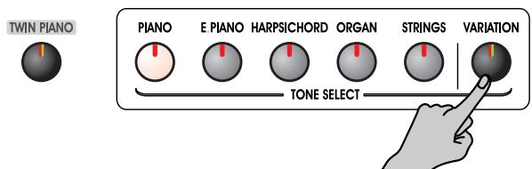 ROLAND EP-880 - Appuyez sur le bouton [variation] - 1