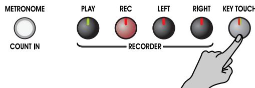 ROLAND EP-880 - Appuyez sur le bouton [KEY TOUCH] - 1