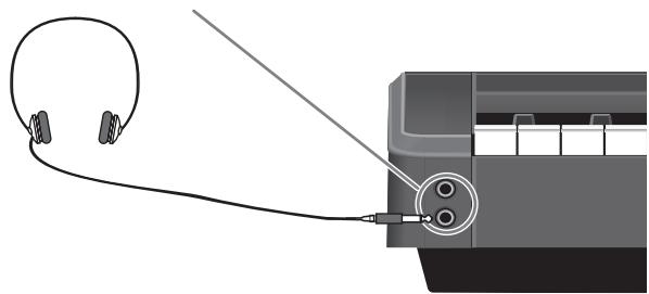 ROLAND EP-880 - Hoofdtelefoon aansluiten - 1