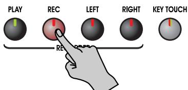 ROLAND EP-880 - Press the [REC] button. - 1