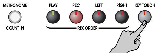 ROLAND EP-880 - Aanslaggevoeligheid instellen (Key Touch) - 1