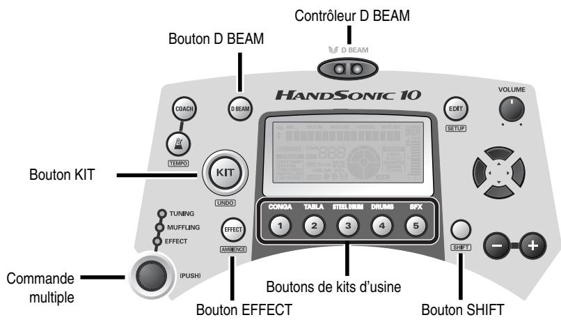 ROLAND HANDSONIC 10 - Position de frappe - 2