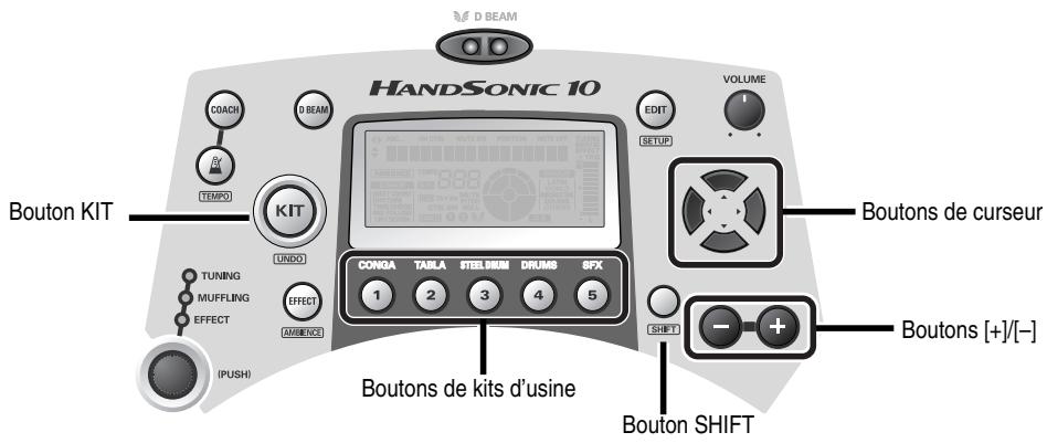 ROLAND HANDSONIC 10 - Boutons de kits - 1