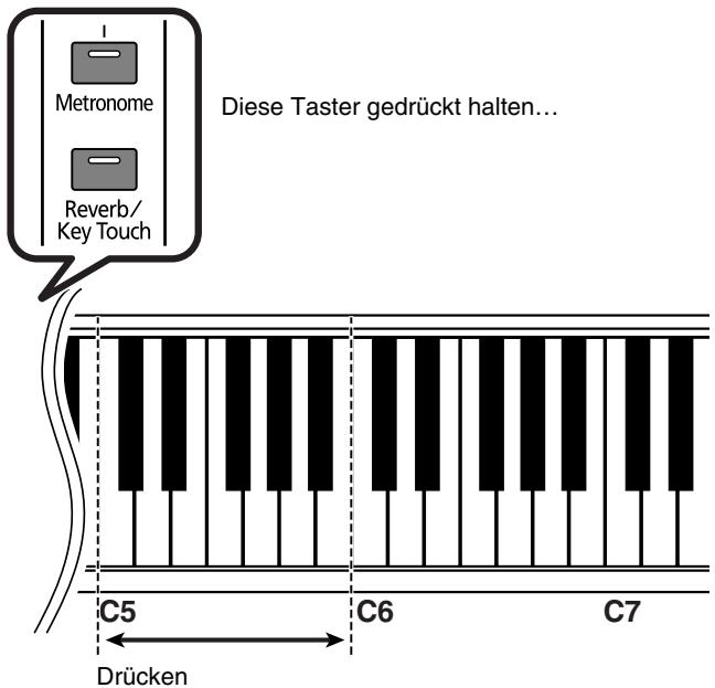 ROLAND HP-101E - Transponieren der Tastatur ("Transpose"-Funktion) - 1
