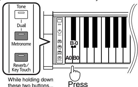 ROLAND HP-101E - ■ Setting the Standard Pitch to 442.0 Hz - 2