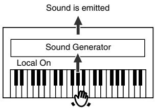 ROLAND HP-101E - ■ Switching Local Control On and Off - 2