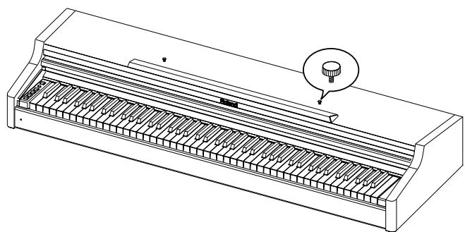 ROLAND HP-101E - Come installare il leggio - 1