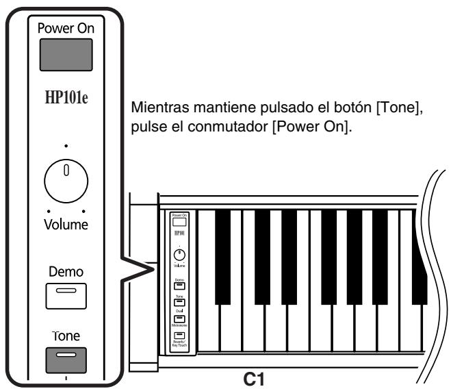 ROLAND HP-101E - Desactivarlo todo excepto la interpretación de piano (Panel Lock) - 1