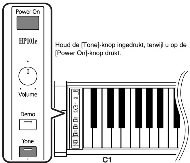ROLAND HP-101E - 'Vergrendelen' van de bedieningsfuncties - 1