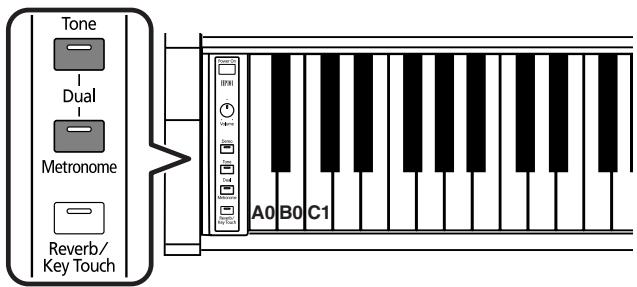 ROLAND HP-101E - Superposer deux sons (Dual) - 1