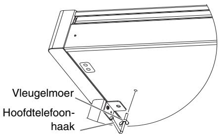 ROLAND HP-101E - Installeren van de hoofdtelefoonhaak - 1