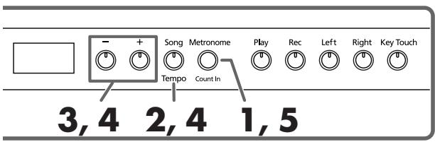 ROLAND HP-102E - Sounding the Metronome - 1