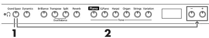 ROLAND HP-102E - Aggiungere la giusta profondità per l'ascolto con cuffie (Grand Space) - 1