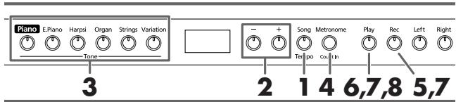 ROLAND HP-102E - Nieuw stuk opnemen - 1