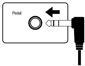 ROLAND HP-102E - Connecting the Pedal Cable - 1