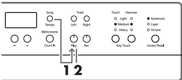 ROLAND HP-107E - ■ Riprodurre tutte le song in modo consecutivo (All Song Play) - 1