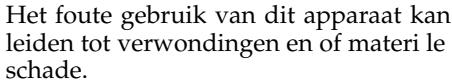 ROLAND HP-107E - INSTRUCTIES VOOR HET VOORKOMEN VAN BRAND, ELEKTRISCHE SCHOKKEN EN VERWONDINGEN - 4