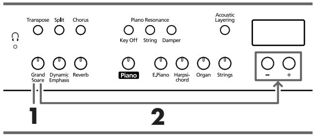ROLAND HP-107E - Rendre le son plus profond (Grand Space) - 1
