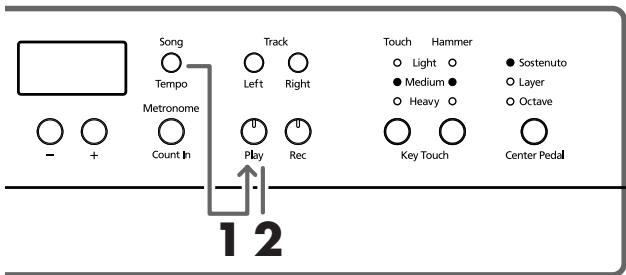 ROLAND HP-107E - ■ Écouter tous les morceaux consécutivement - 1