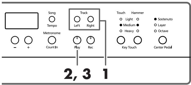 ROLAND HP-107E - Tocar cada mano por separado - 2