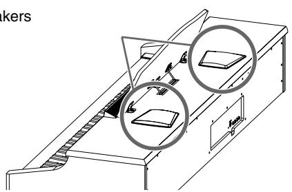ROLAND HP-107E - Connecting the Speaker Cable - 3
