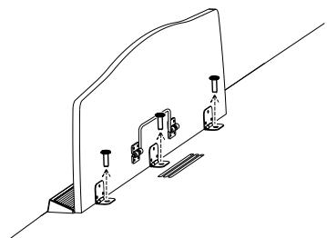 ROLAND HP-107E - Removing the music rest - 1