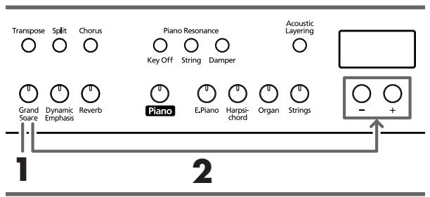 ROLAND HP-107E - Añadir la sensación de profundidad ideal para los auriculares (Grand Space) - 1