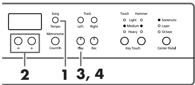 ROLAND HP-107E - ■ Kiezen van het stuk dat u wilt beluisteren - 1