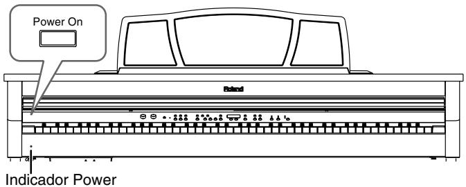 ROLAND HP-107E - Activar y desactivar el equipo - 1